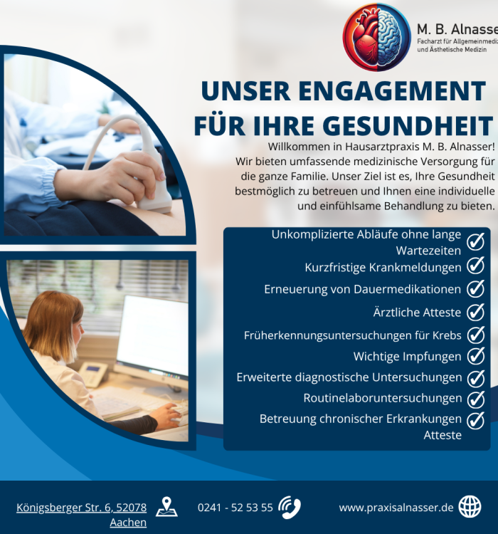 Willkommen in Hausarztpraxis M. B. Alnasser!