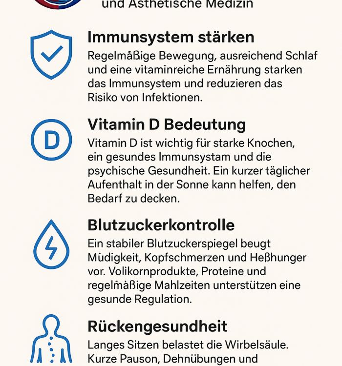 5 Wichtige Gesundheitstipps für Ihren Alltag